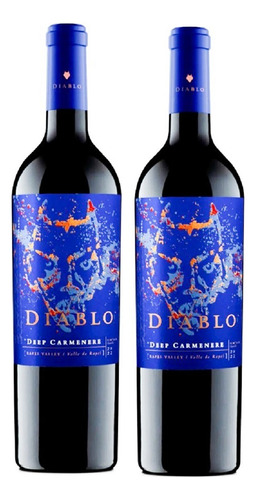 Vino Diablo Deep Carmenere 750cc 2 Unidades