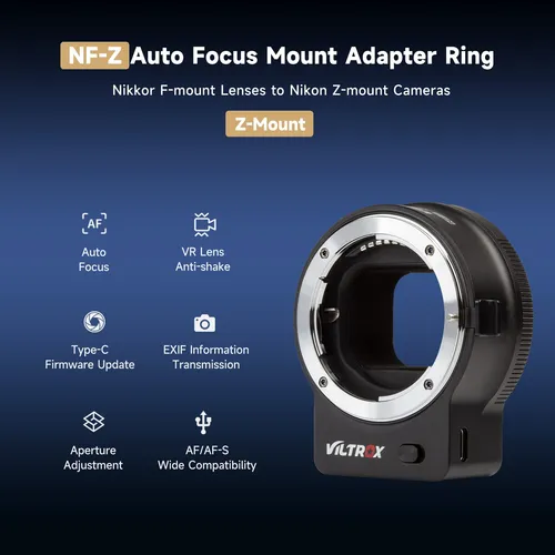 Adaptador Viltrox Nf-z Ftz Para Lentes Nikon Z