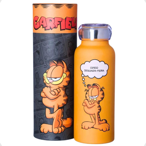 Garrafa Térmica Bubble Gato Garfield Bebidas Água 500ml