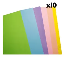 Comprar Cartulina Luma Pastel X10 Unid. 44,5x63 Colores A Eleccion Color Varios