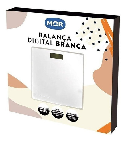 Balança Digital Branca 008213 - Mor Cor Branco