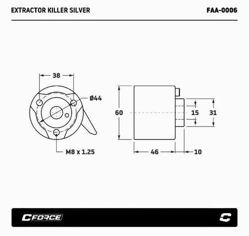 Imagen 4 de 7 de Extractor De Volante Silver Masa Sacavolante Competicion