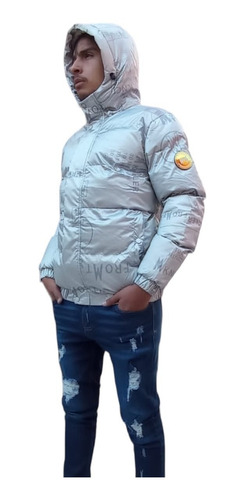 Imagen 5 de 5 de Chamarra Para Hombre Termica Slim Biker Cazadora Chaqueta