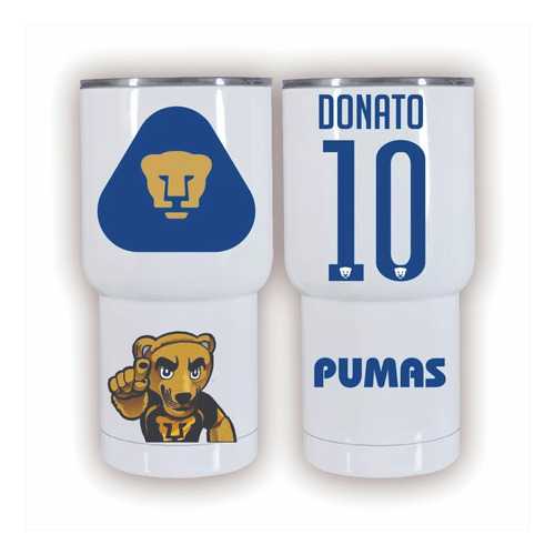 Termo Personalizado Pumas Con Tu Nombre