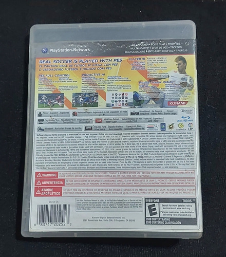 Pro Evolution Soccer 2013 Mídia Física Original Playstation3 (Recondicionado)