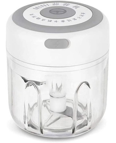 Imagen 2 de 4 de Cortador Picador De Verduras Alimentos Inalámbrico Mini