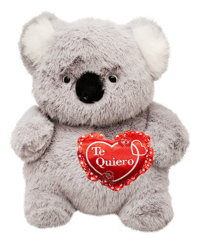 Peluche De San Valentin Koala Con Corazon Te Amo Color Te Quiero Rojo