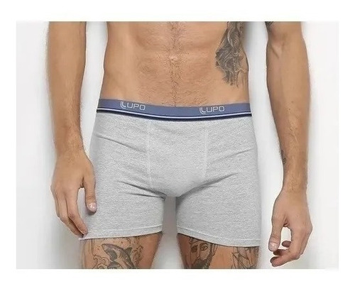 Imagem 5 de 10 de Kit 10 Cuecas Boxer Algodão Lupo 523-088 Promoção Algodão