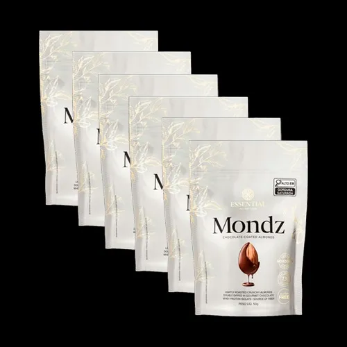 Essential Nutrition Kit 6x: Mondz Amêndoas Com Chocolate 50g