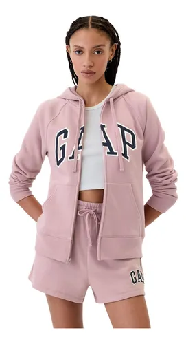 comprar Polerón Logo Con Cierre Rosado