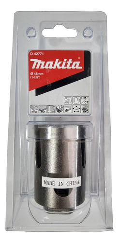 Sierra Copa 48mm Makita D-42771 Metal Madera Pvc Ladrill Mkb