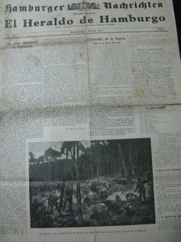 Mercurio Peruano: Periodico Heraldo De Hamburgo 5-1916 L92