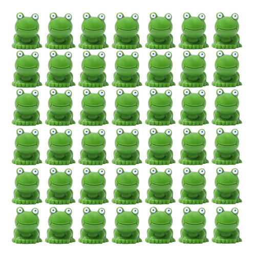 200 Pcs Resina Figuras Rana Miniatura, Rana Verde Figuras