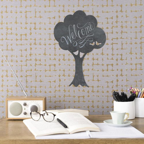 Imagen 3 de 5 de Pizarra Pizarrón Arbol - Decoración Cuarto Niño Niña 41x28cm