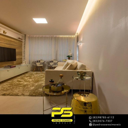 ( M O B I L I A D O ) Apartamento Com 2 Dormitórios À Venda, 70 M² Por R$ 350.000 - Ponta De Campina - Cabedelo/pb - Ap3126