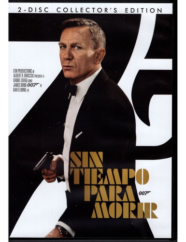 Imagen 1 de 3 de 007 Bond Sin Tiempo Para Morir Craig 2 Discos Pelicula Dvd