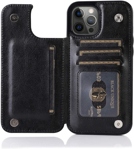 Capa Capinha Carteira Fina 360 Sup Cartão iPhone 14 Pro Max