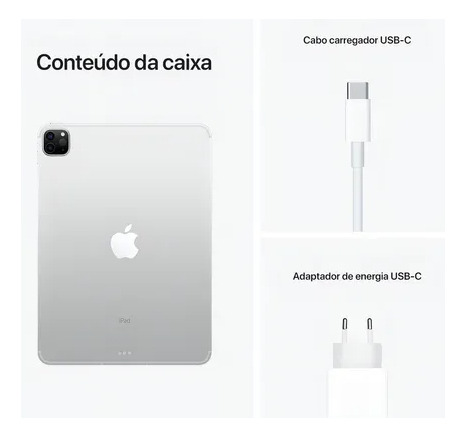 Apple iPad Pro 11 Wi-fi 128gb Prateado 3a Gen
