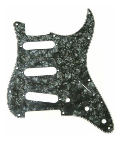 Fender Pickguard Stratocaster American Std Negro Perlado Diseño Liso