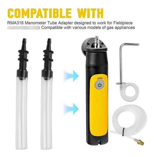 Adaptador De Tubo Rma316 3/16 A 5/16 Para Manómetro 2u