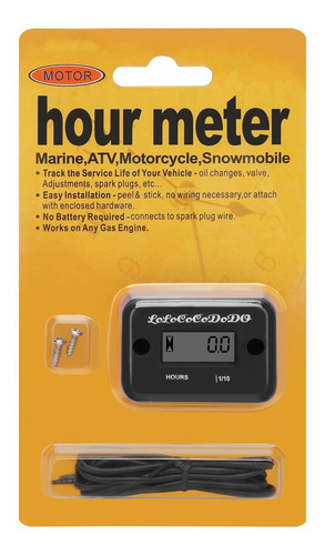 Hm1 Inductive Hour Meter For Gas Engine Lawn Mower Dirt Bike
