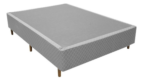 Base Box Sommie Poliéster 138cm Gazin Cor Cinza