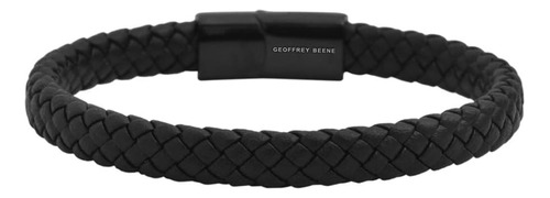 Geoffrey Beene Brazalete De Cuero Genuino Trenzado Para Homb