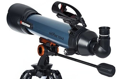 Telescopio Celestron Inspire 100az Refractor Adaptador Para