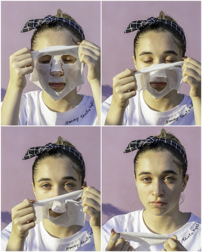 Imagen 3 de 3 de Coony Collagen Mask Máscara Premium Con Esencia De Colágeno