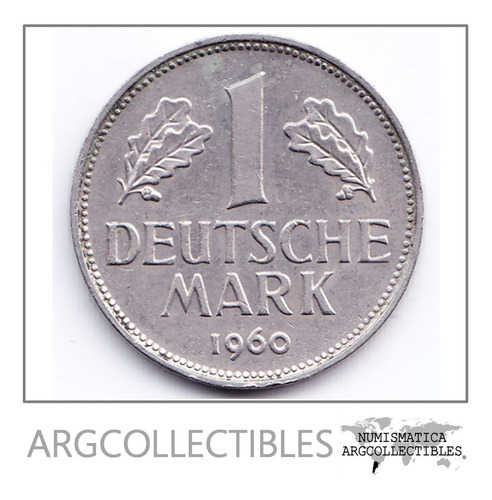 Alemania Moneda 1 Marco Niquel 1960 Km-110 Condicion Vf