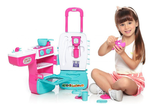 Imagen 4 de 7 de Cocina Mobility Chef Plegable C/ Accesorios Calesita Piu