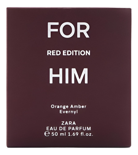 Perfume Zara For Him Red Edition 50ml