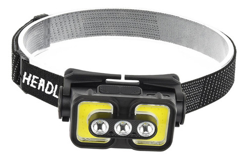 Linterna Frontal Led Resistente Al Agua, Luz 3 Cuentas Led