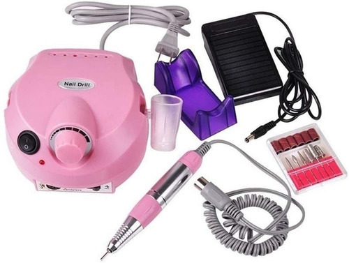 Pulidor Esmeril De Uñas Profesional 35000 Rpm Opcional Color Color Rosa