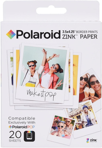 Zink Polaroid - Papel Fotográfico (20 Hojas)