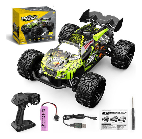 Vehículo Rc Antichoque Con Motor De Potencia 4wd Y 20 Km/h