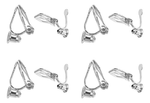 Ac Ganchos Con Clip Para Pendientes, Base Adaptadora, 8