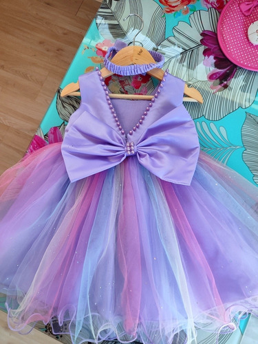 Vestido Morado Para Bebé Fiesta O Gala | Cuotas sin interés