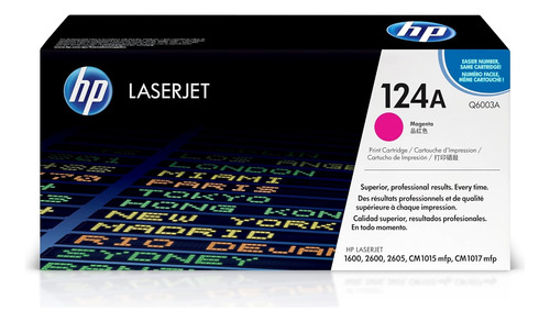 Toner Hp Q6003a Magenta (124) Laserjet 2600 Orig.+obsequio!!