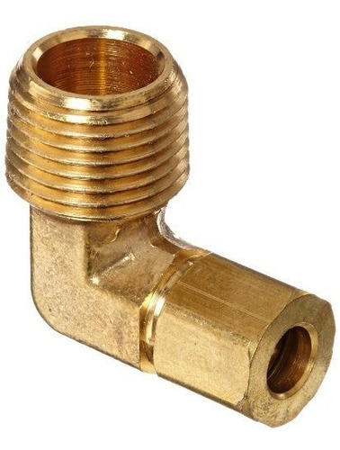 Conector Latón 90°, 1/4  Od X 3/8  Npt -  P