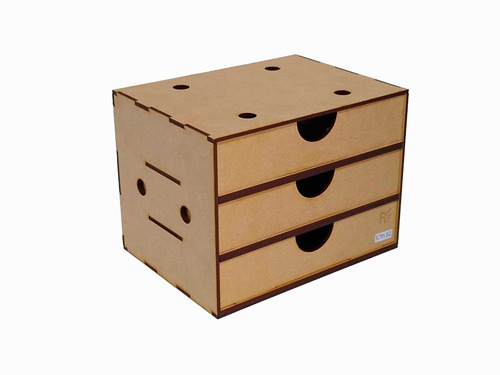 Imagen 8 de 10 de Nico Estacion Modular Trabajo Angosta Con 3 Cajones (etm 22)