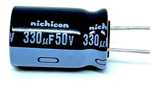 Condensatori Elettrolitici NICHICON 330uF 50V 105&deg;C &ndash; Bassa Impedenza ESR &ndash; 10x16mm &ndash; 5 Pezzi