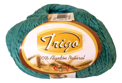 Hilaza Trigo 100% Algodón Madeja De 100 Gramos Color Agua Azul