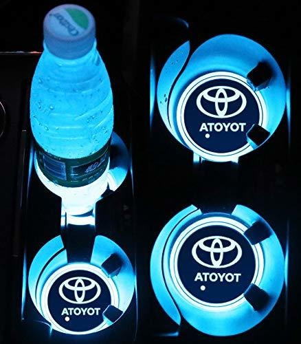 2 Luz Led Para Portavaso Toyota Colorida Lampara Ambiente