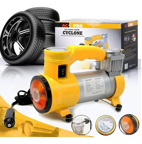 Mini Compresor De Metal Resistente 12volt 150 Psi