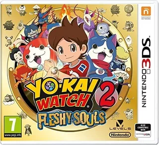 Yo Kai Watch 2 Fleshy Souls - Nintendo 3ds Blakhelmet E