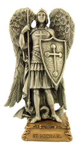 Estatua De Estatua De San Miguel Arcángel De Peltre Sobre