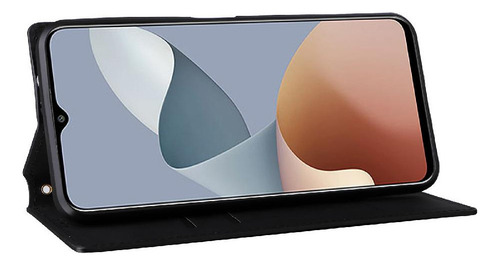 M Funda Para Zte Axon 50 Lite Pu Cuero Cierre Magnético 3d