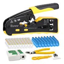 Comprar Kit Pinza Ponchadora Crimpadora Cat7 Cat6 Rj45 Pass Through