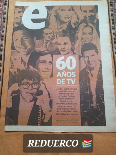 Suplemento Clarín 60 Años De Tv Año 2011 Silvina Luna Tato E